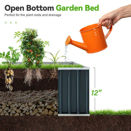 Luxora Outdoor Flower Vegetable Raised Garden Bed 68x35.5