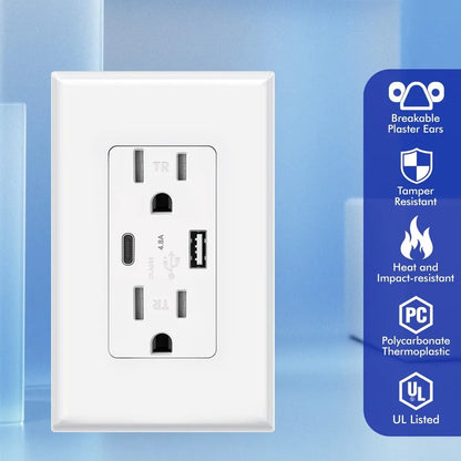 LuxRoyale 4K UltraHD WIFI Streaming Nanny Cam Hardwired USB-A & C Plug
