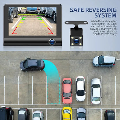 Luxora 4" Touch Screen Front and Rear Dash Cam HD