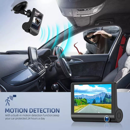 Luxora 4" Touch Screen Front and Rear Dash Cam HD