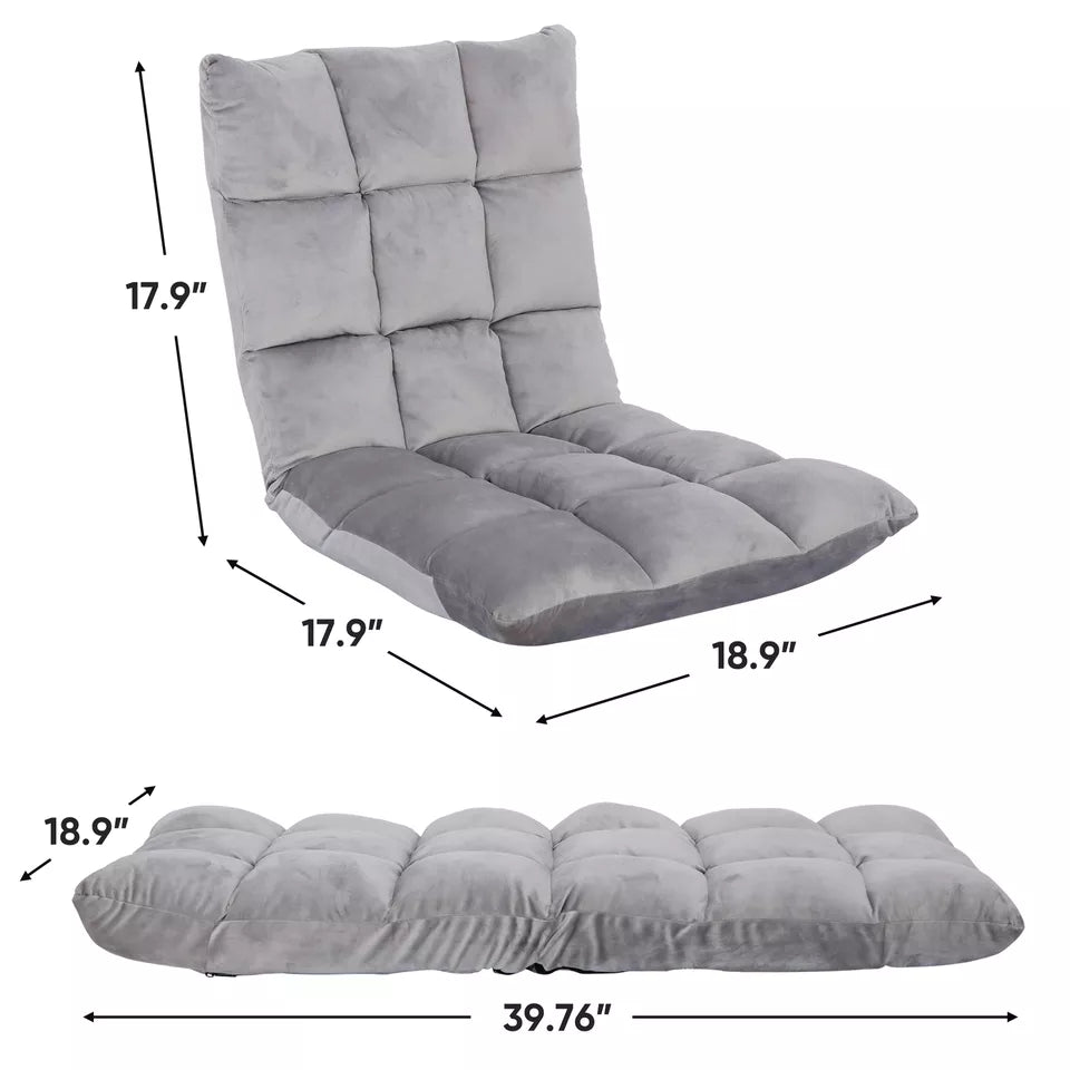 Luxora 14-Position Adjustable Cushioned Floor Chair