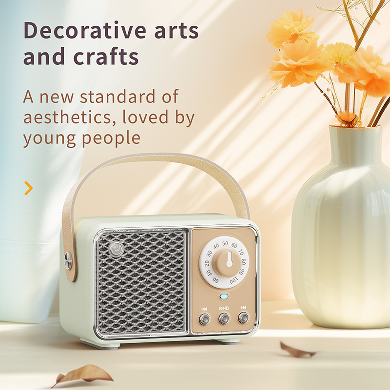 Portable Bluetooth Speaker – Retro-Style Multi-Mode Wireless Mini Speaker for Rich Sound