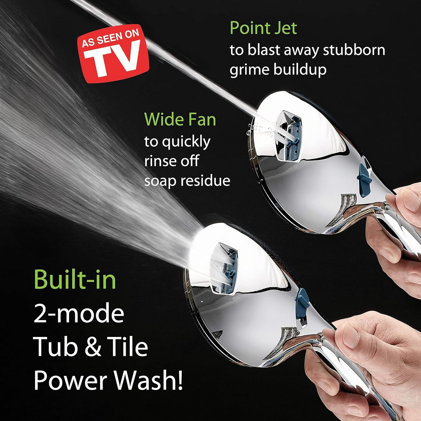 Luxora Adjustable Pressure Handheld Shower Head With A Hose