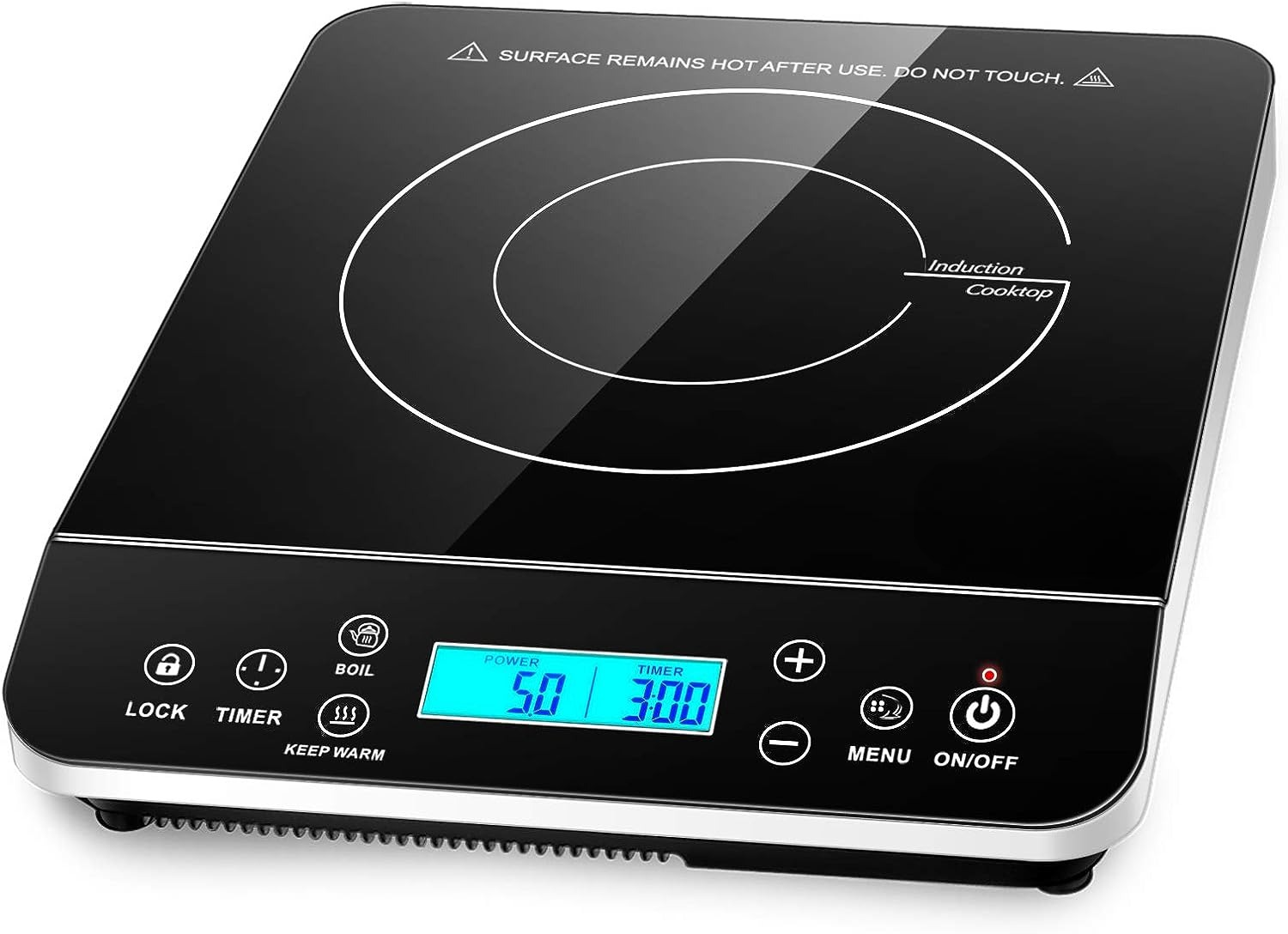 RoyaleGlow Portable Induction Cooktop with Touch Control