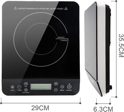 RoyaleGlow Portable Induction Cooktop with Touch Control