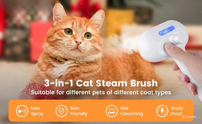 Royaleva Cat And Dog Steam Brush for Easy Grooming