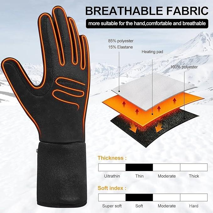 Royaleva Thin Heated Glove Liners for Ultimate Warmth