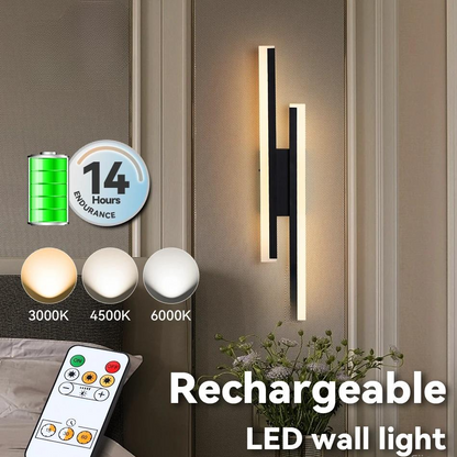 Royallure Rechargeable LED Wall Lamp 4400mAh Wireless with Remote Control