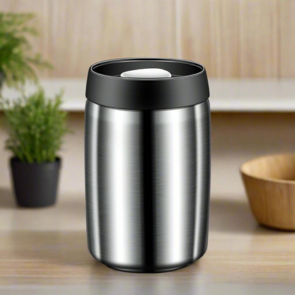 Royallure Vacuum Sealed Coffee Bean Storage Container 304 Stainless Steel Jar