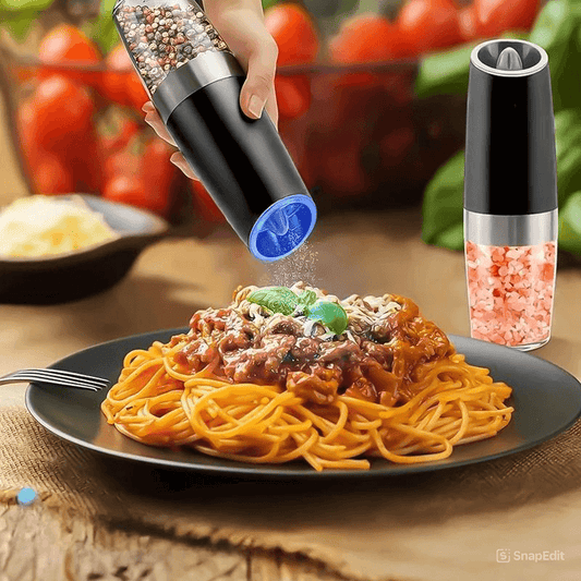 Royallure Electric Salt and Pepper Grinder with Adjustable Coarseness and LED Light – One-Handed Operation Pepper Mill 0