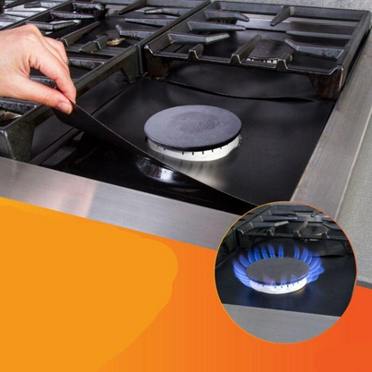 LuxRoyale Stove Top Protectors – Nonstick Heavy-Duty Reusable Gas Burner Liners