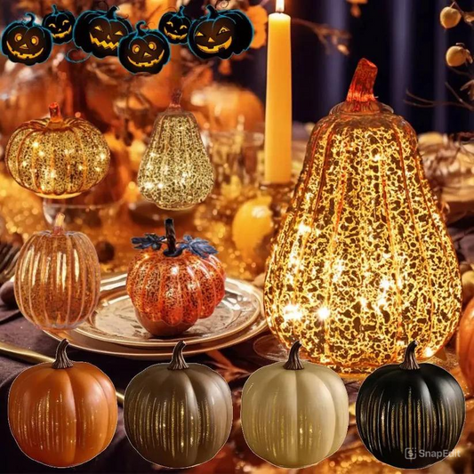 Royallure Fall Pumpkin LED Fairy Lights Halloween Room Ambient Holiday Decoration