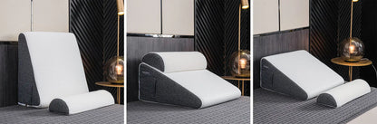 Royallure Deluxe Inclined Reflux Wedge Pillow – Memory Foam, Cooling Cover, Multi-Support