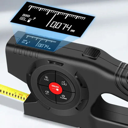 Royallure 3-in-1 Digital Laser Tape Measure – Tape, Laser & Cross-Line, Backlit LCD