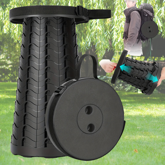 Royaleva Collapsible Folding Telescopic Stool Portable Seat