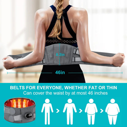RoyaleGlow Heating Pad And Lower Back Massager 5000mAh