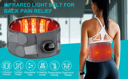 RoyaleGlow Heating Pad And Lower Back Massager 5000mAh