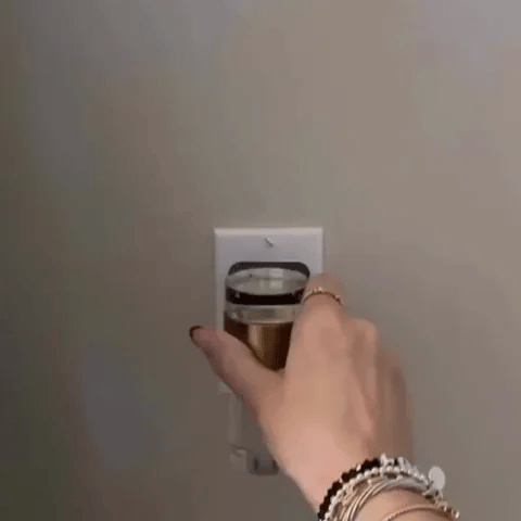 LuxRoyale Night Light With Golden Accent And Bubble Filled Acrylic