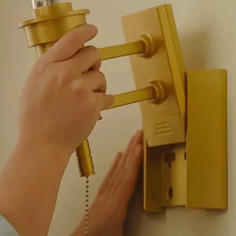 LuxRoyale Wall Lamp With Fabric Shade And Metal Base Modern Glow