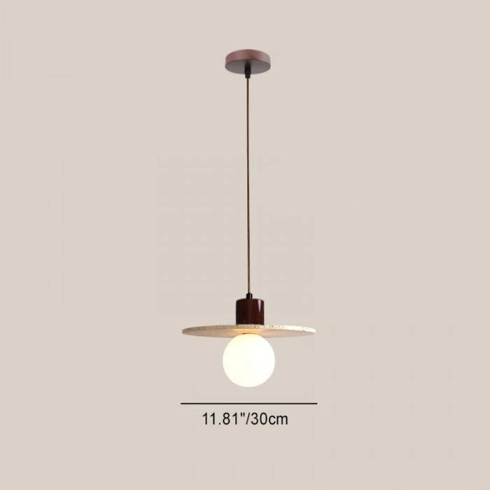 RoyaleGlow Travertine Pendant Light Minimalist Modern Cement Hanging Chandelier