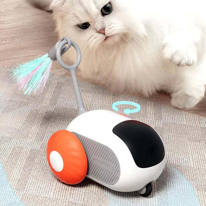 Turbo Tail 2.0 – Interactive Smart Cat Toy with USB Rechargeable Motor, Remote Control, & Automatic Play Mode for Endless Fun