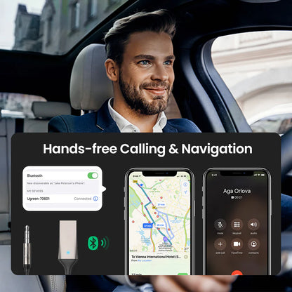 Luxora Bluetooth Aux Adapter for Wireless Car Audio Connection