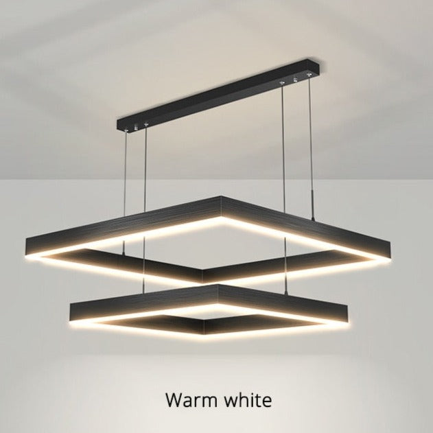 RoyaleGlow Angélique Square Led Chandelier Modern Design