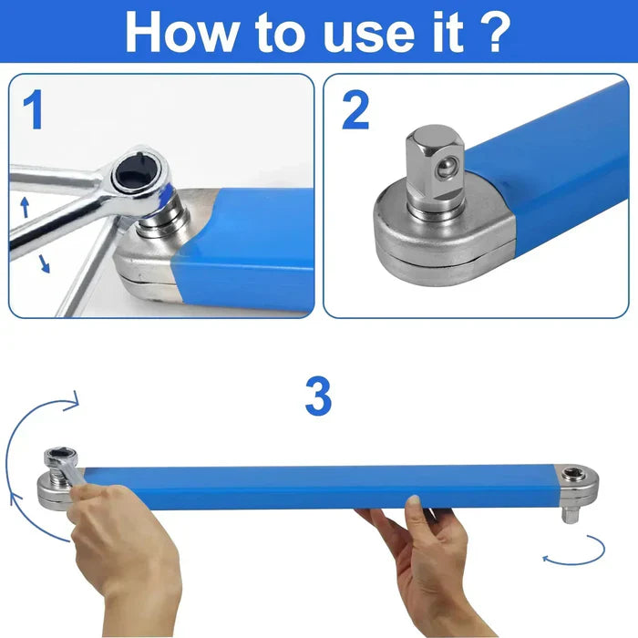 Luxora Extension Wrench Tool for Tight Fasteners 15.4 Inch