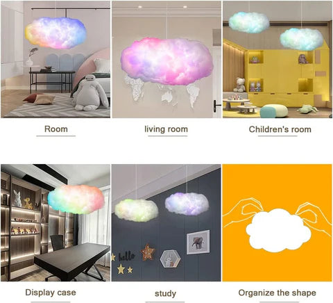 RoyaleGlow Thunder Cloud Lightning Lamp with Remote Control