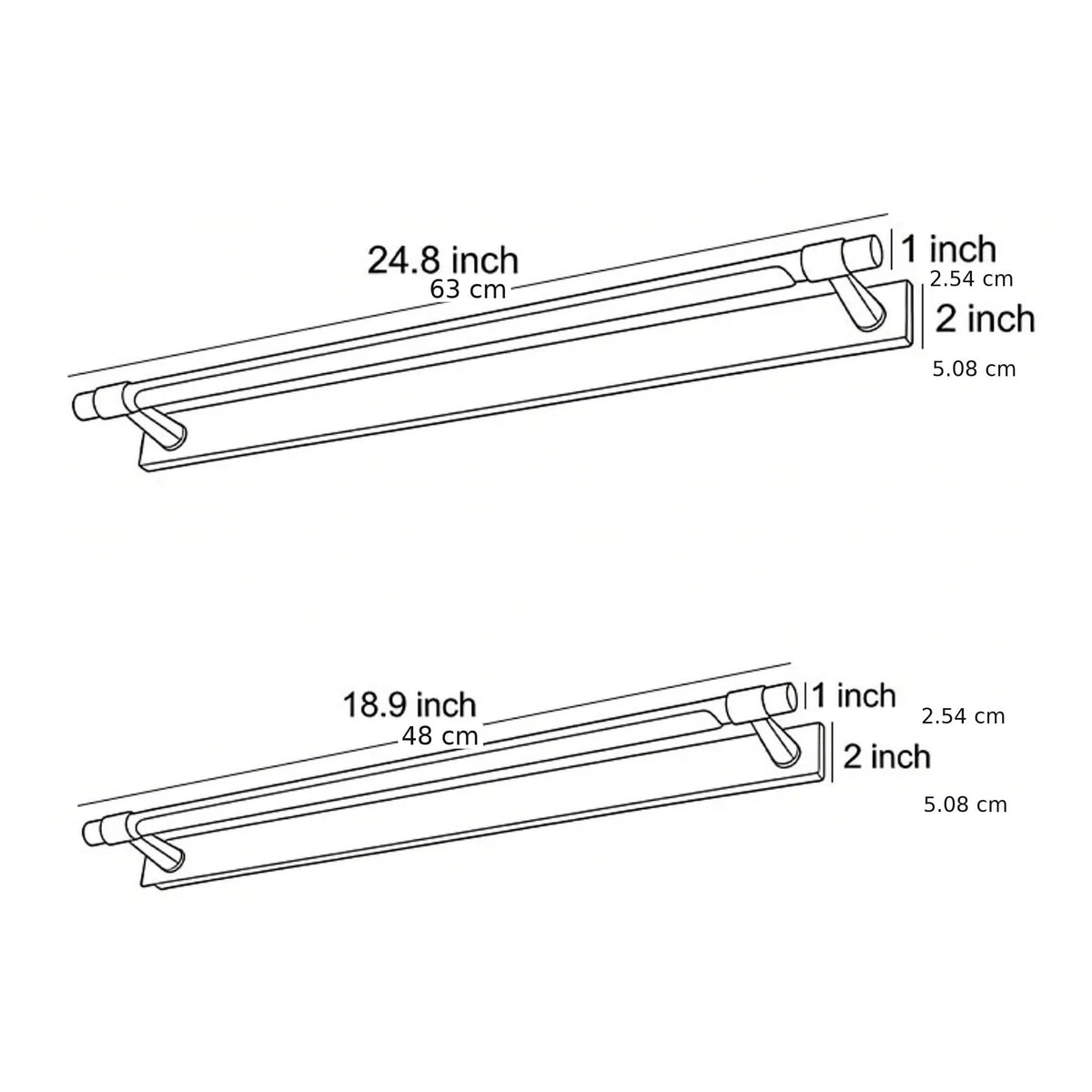 RoyaleGlow Modern LED Bathroom Vanity Light - Wall Mounted Ambient Lighting Fixture