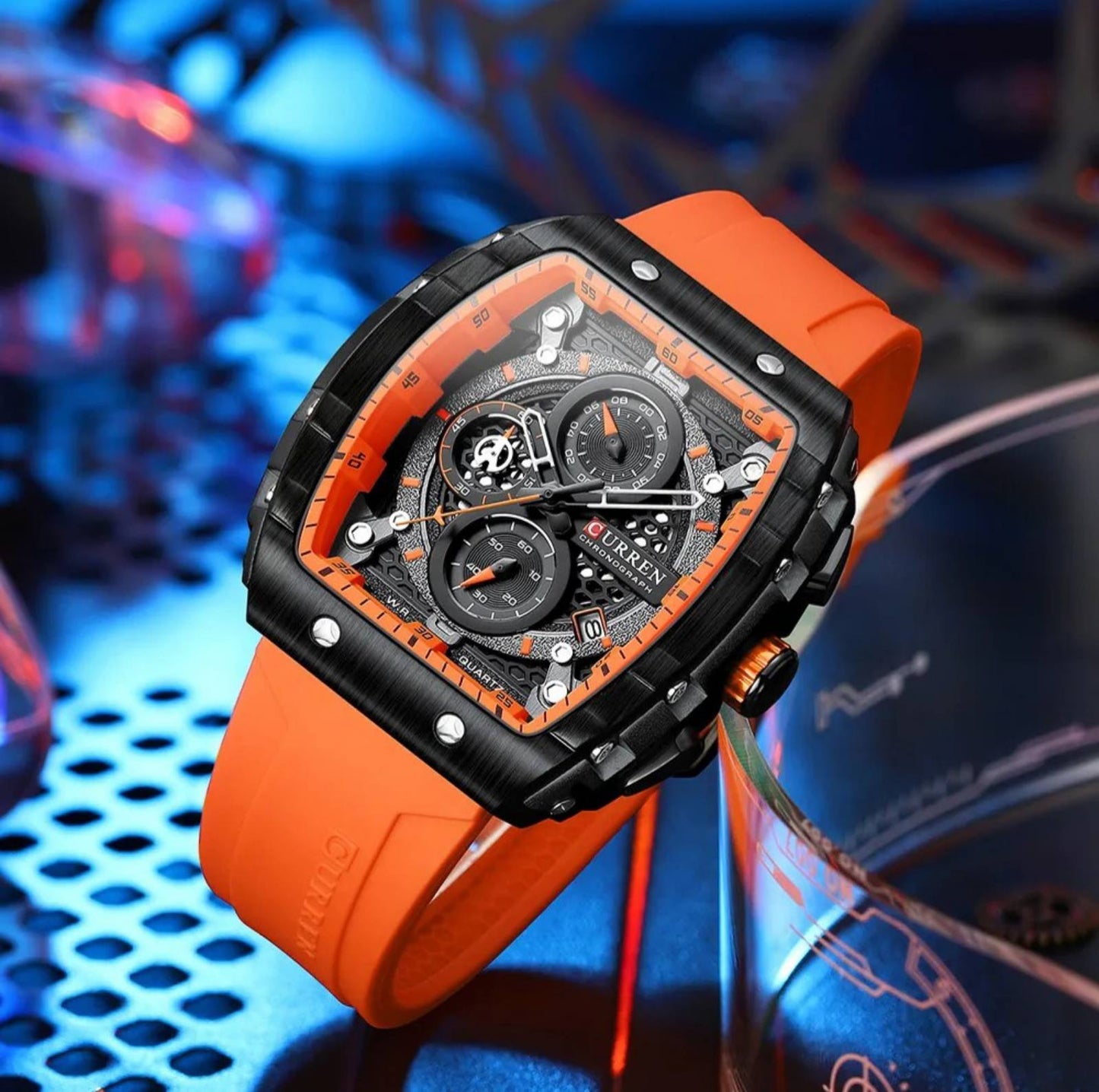 RoyaleGlow Apex Curren Chronograph Elegant Watch for Men