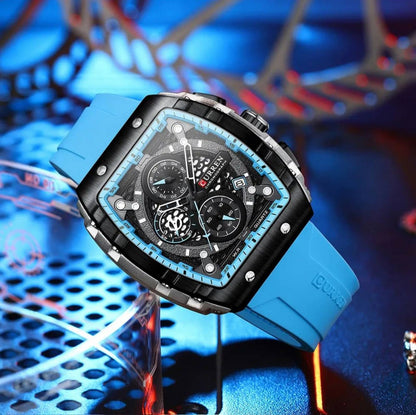RoyaleGlow Apex Curren Chronograph Elegant Watch for Men