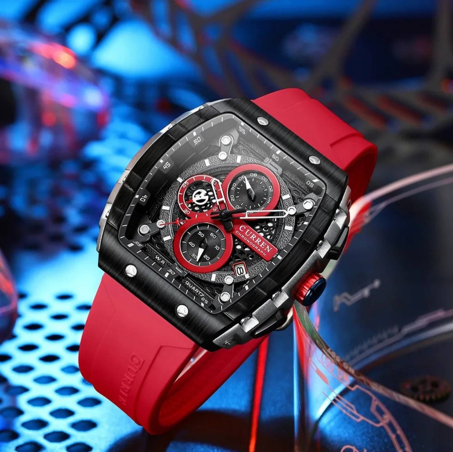 RoyaleGlow Apex Curren Chronograph Elegant Watch for Men