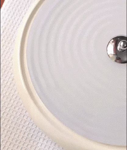 RoyaleGlow Modern Flush Mount LED Ceiling Light, Round Dimmable White Fixture