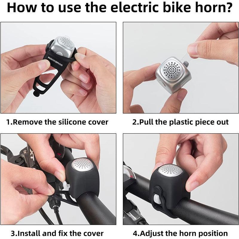 RoyaleGlow Strong Bike Horn Waterproof 110 dB Ringtones