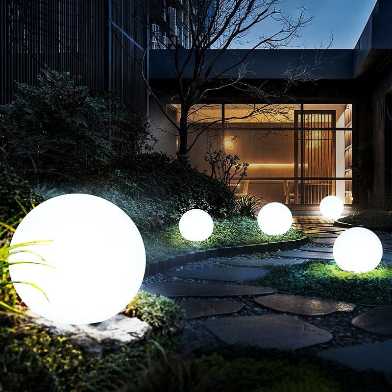 Outdoor Globe Light - Wireless, Weatherproof, 16 Colors LED Sphere light - L