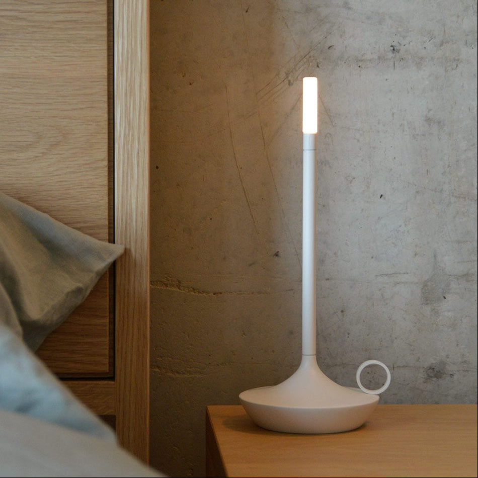 RoyaleGlow Wick LED Candle Light Table Lamp for Home Decor