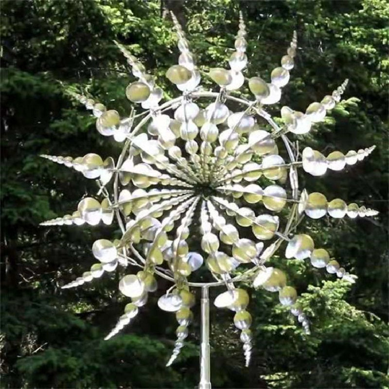 LuxRoyale New Anti-Rust Magical Metal Windmill Kinetic Spinners