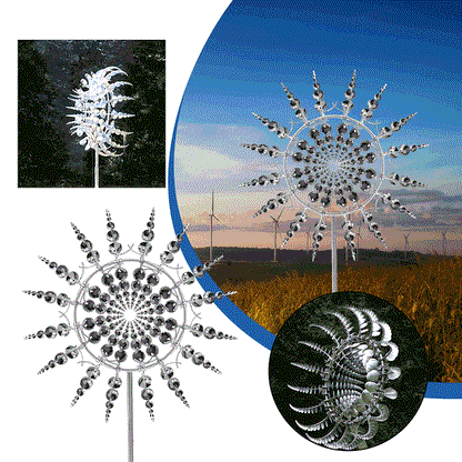 LuxRoyale New Anti-Rust Magical Metal Windmill Kinetic Spinners
