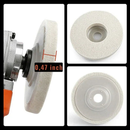 RoyaleGlow Polishing Disc - Universal Fit 4 Inch Wool Wheel