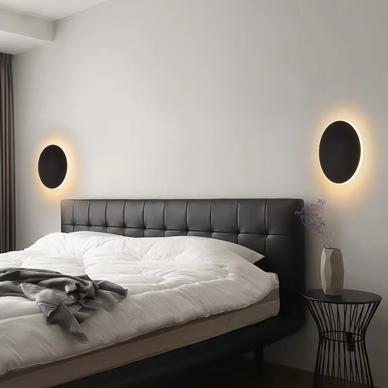 RoyaleGlow Round LED Outdoor Wall Sconce Stainless Steel With Acrylic Diffuser & IP65